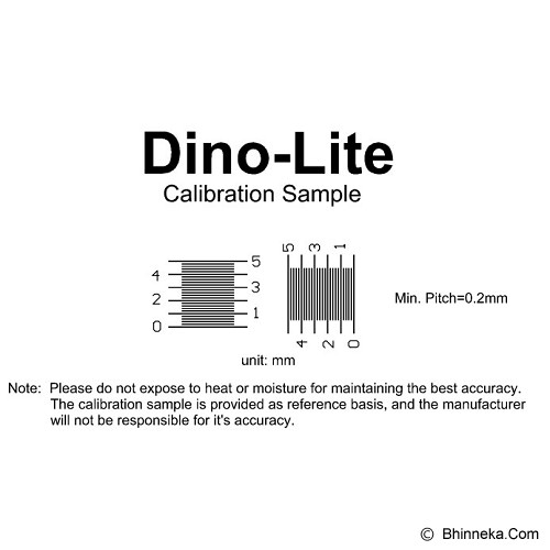 DINO-LITE Calibration Sample Min Pich 0.2 CS-20/C 20